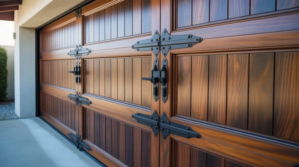 Wooden garage doors