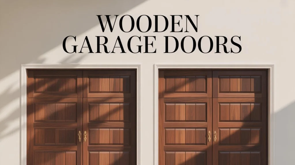 Wooden garage doors