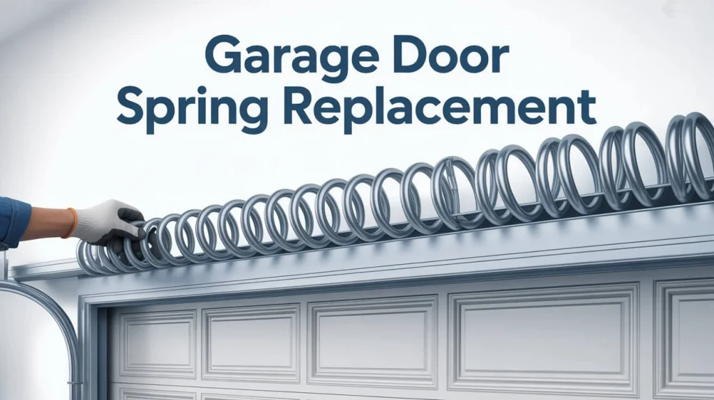 Garage door spring replacement